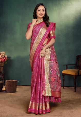 Picture of Beauteous Silk Pink Saree