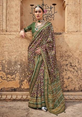 Picture of Amazing Silk Dark Slate Grey Saree