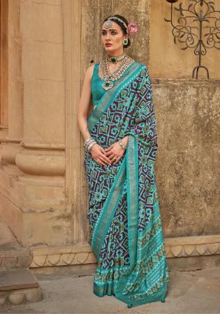 Picture of Nice Silk Sea Green Saree