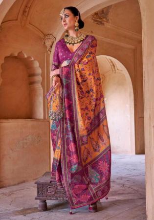 Picture of Ravishing Silk Orange Saree