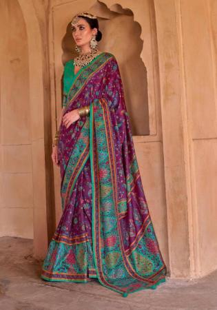 Picture of Fascinating Silk Purple Saree