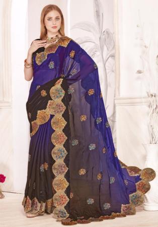 Picture of Amazing Silk Purple Saree