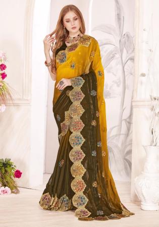 Picture of Sublime Silk Orange Saree