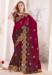Picture of Beautiful Silk Dark Red Saree