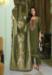 Picture of Chiffon Dark Olive Green Readymade Salwar Kameez