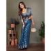 Picture of Comely Silk Steel Blue Saree