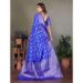 Picture of Shapely Silk Royal Blue Saree