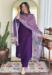 Picture of Rayon Dark Slate Blue Readymade Salwar Kameez