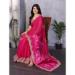 Picture of Excellent Chiffon Medium Violet Red Saree