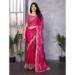 Picture of Excellent Chiffon Medium Violet Red Saree