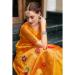 Picture of Enticing Silk Orange Saree