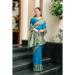 Picture of Gorgeous Silk Steel Blue Saree