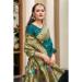Picture of Elegant Silk Dark Cyan Saree