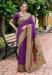 Picture of Excellent Silk Purple Saree