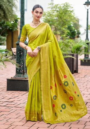 Picture of Shapely Silk Olive Saree