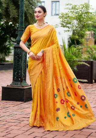 Picture of Ravishing Silk Chocolate Saree