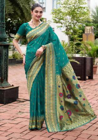 Picture of Admirable Silk Teal Saree