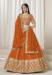 Picture of Stunning Silk Orange Red Lehenga Choli