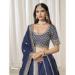 Picture of Magnificent Silk Dark Slate Blue Lehenga Choli