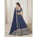 Picture of Magnificent Silk Dark Slate Blue Lehenga Choli