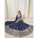 Picture of Magnificent Silk Dark Slate Blue Lehenga Choli