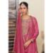 Picture of Chiffon Rosy Brown Straight Cut Salwar Kameez