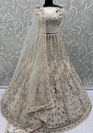 Picture of Ravishing Net Off White Lehenga Choli