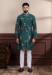 Picture of Admirable Cotton Forest Green Kurtas