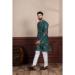 Picture of Admirable Cotton Forest Green Kurtas
