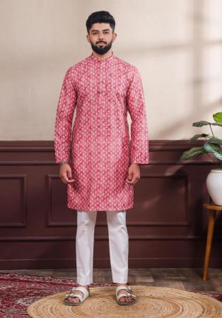 Picture of Elegant Cotton Pale Violet Red Kurtas