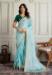 Picture of Fine Georgette Medium Sea Green Saree