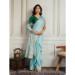 Picture of Fine Georgette Medium Sea Green Saree