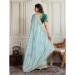 Picture of Fine Georgette Medium Sea Green Saree
