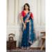 Picture of Pleasing Georgette Dark Cyan Saree