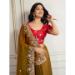 Picture of Marvelous Georgette Dark Golden Rod Saree