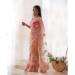 Picture of Fine Net Tan Saree