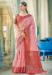 Picture of Exquisite Cotton & Linen Dark Salmon Saree