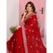 Picture of Wonderful Chiffon Crimson Saree
