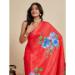 Picture of Statuesque Chiffon Tomato Saree