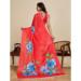 Picture of Statuesque Chiffon Tomato Saree