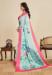 Picture of Well Formed Chiffon Powder Blue Saree