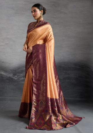 Picture of Exquisite Silk Indian Red Saree