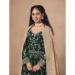 Picture of Marvelous Georgette Dark Green Party Wear Gown