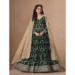 Picture of Marvelous Georgette Dark Green Party Wear Gown