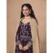 Picture of Splendid Georgette Saddle Brown Party Wear Gown
