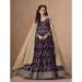 Picture of Splendid Georgette Saddle Brown Party Wear Gown
