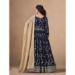 Picture of Pleasing Georgette Midnight Blue Party Wear Gown