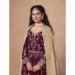 Picture of Fine Georgette Maroon Party Wear Gown