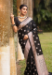 Picture of Well Formed Silk Black Saree