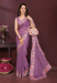 Picture of Pretty Georgette Rosy Brown Saree